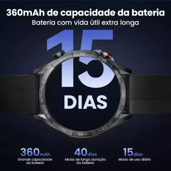 Smartwatch Xiaomi Haylou Solar 5 Amoled NFC - Prova D`agua - Imagem 2